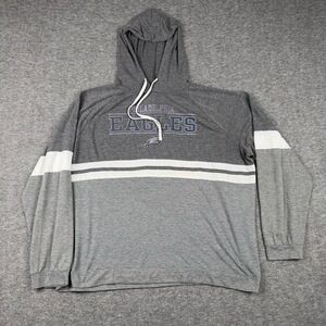 Philadelphia Eagles NFL Womens XXL Gray Sleepwear Hooded Shirt‎ Comfy Football